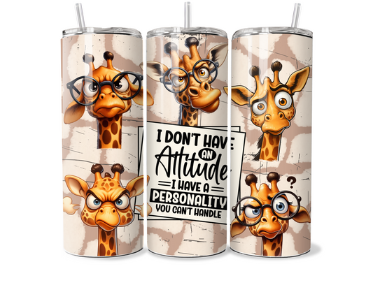 Giraffe Attitude 20oz Thermal Tumbler