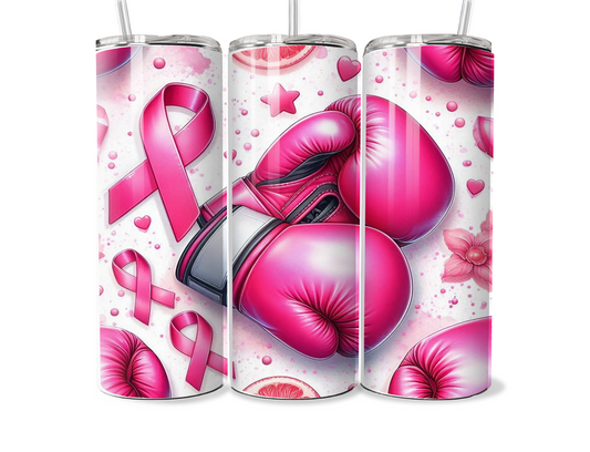 Boxing Cancer Awareness 20oz Thermal Tumbler