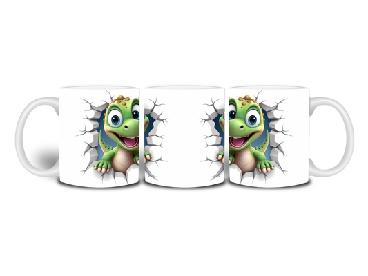 Green Dino 11oz Mug