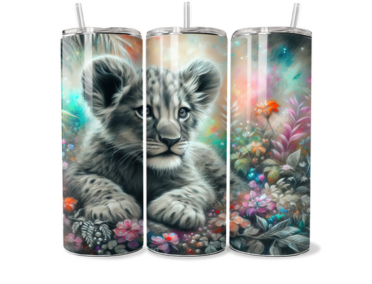 Beautiful Lion cub 20oz Thermal Tumbler