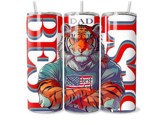 Tiger Best Dad 20oz Tumbler