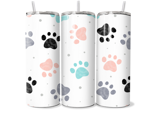 Paw Print 20oz Tumbler