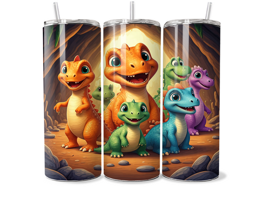 Friendly Dinosaur 20oz Thermal Tumbler