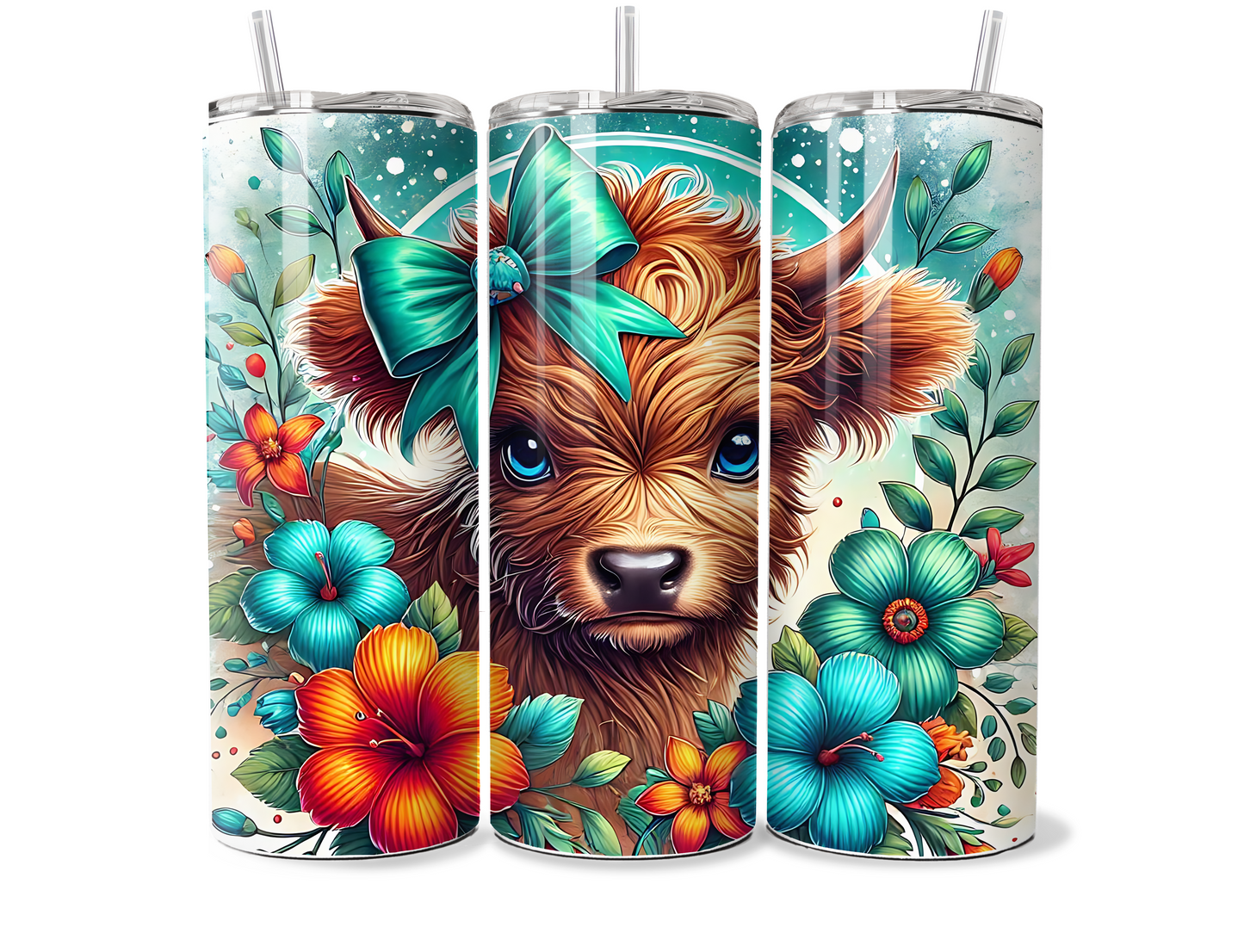 Highland cow 20oz Thermal Tumbler