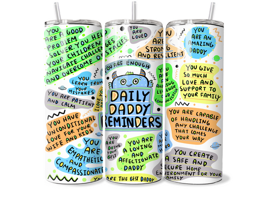 Daily Daddy Reminders 20oz Thermal Tumbler