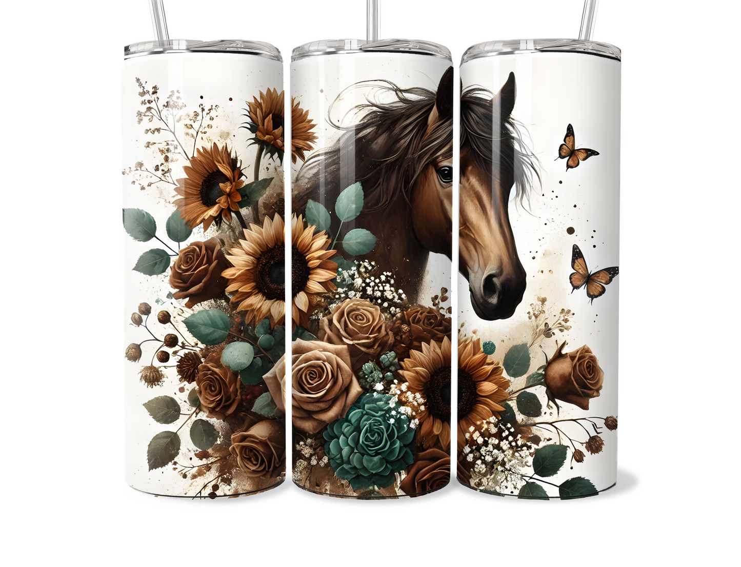 Beautiful Brown Horse 20oz Thermal Tumbler