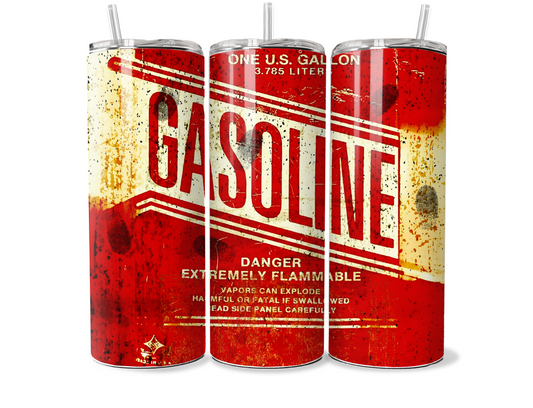 Vintage Gasoline 20oz Thermal Tumbler